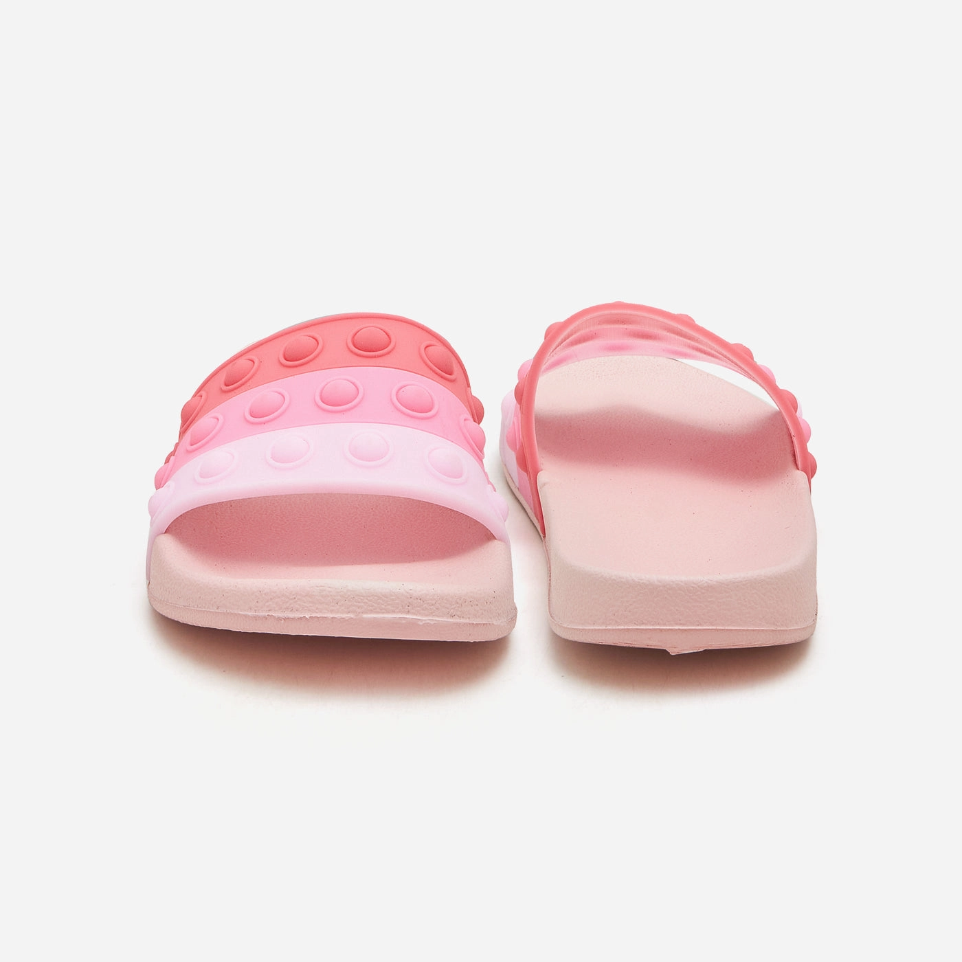 Girls Pop it Slippers Milk Step Slippers