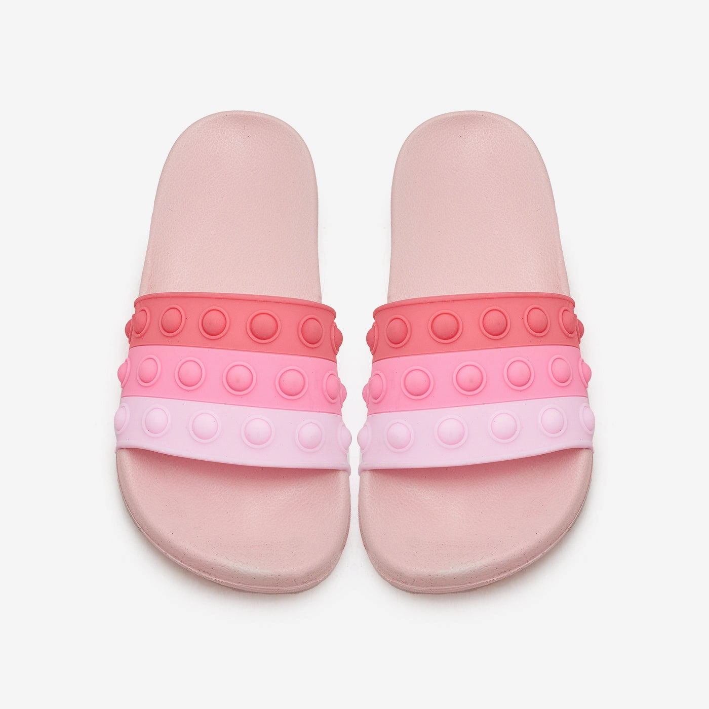 Pedicure Slippers With Toe Separators Girls Pop it Slippers