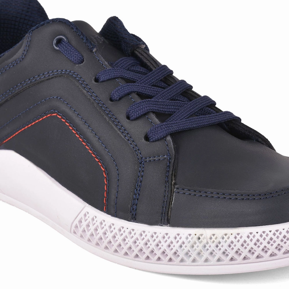 Gliders Casual Navy Blue Lacing Shoes For Men FELIX-1ME By Liberty Shoes Outfit Casual