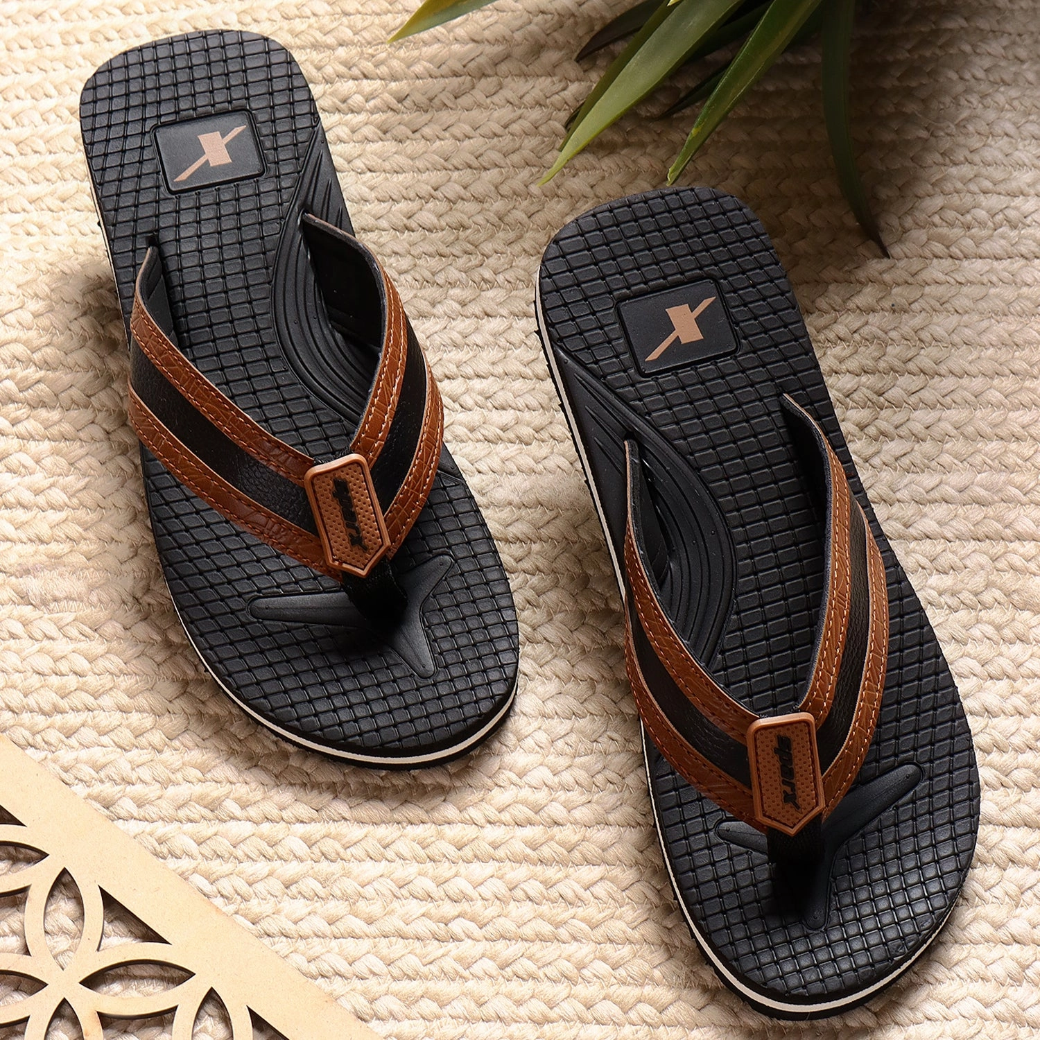 Sparx Flippers for Men SFG 9004 Hairy Feet Slippers