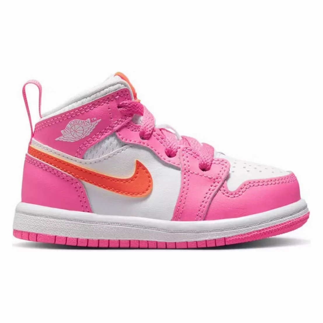 Jordan 1 Mid Pinksicle Safety Orange (TD) Griffey Sneakers