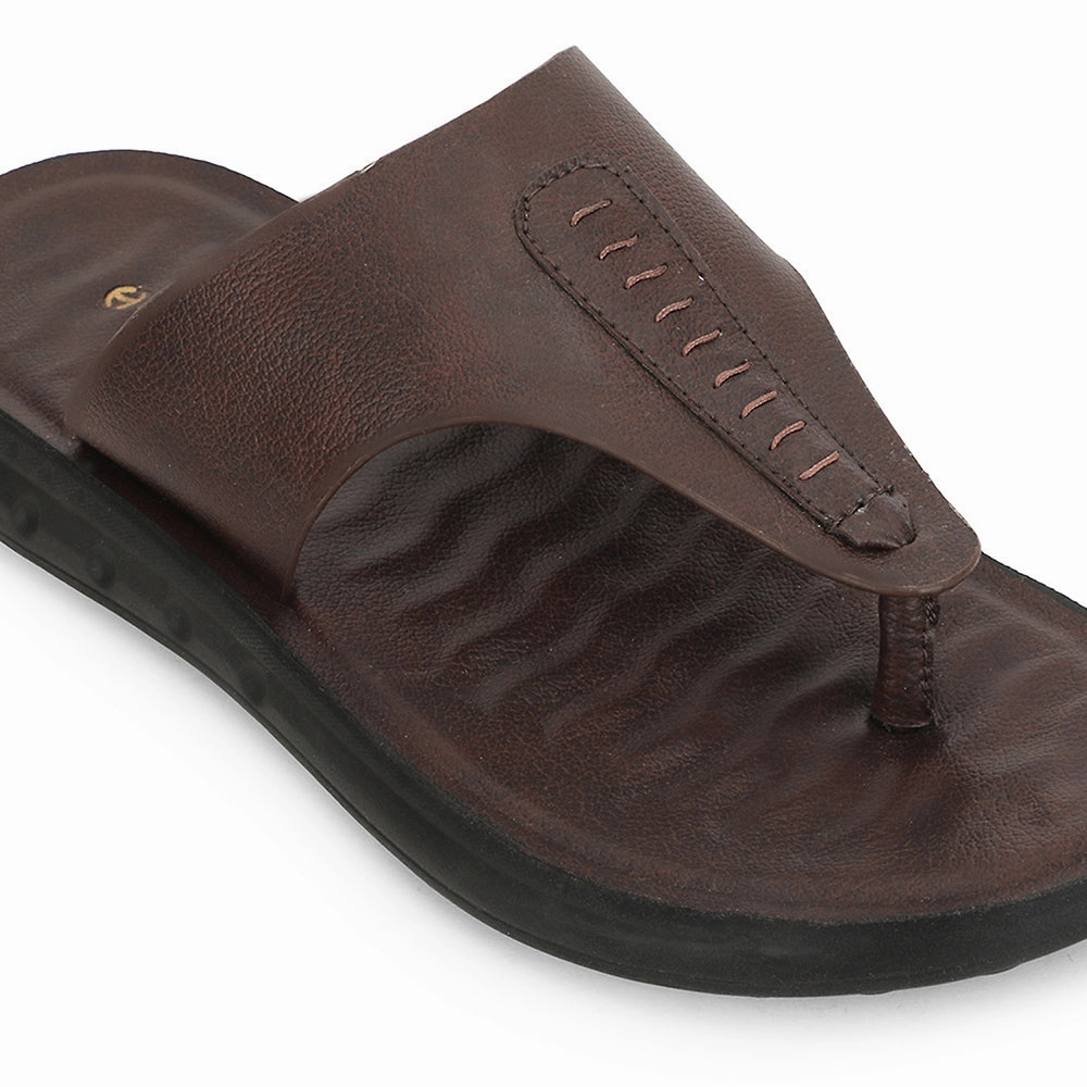 Healers Brown Casual Slipper For Men GHD-82 By Liberty Big Feet Slippers