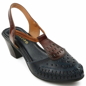 Platform Heels Sandals Healers Navy Blue Sandal For Women TLO-41 By Liberty