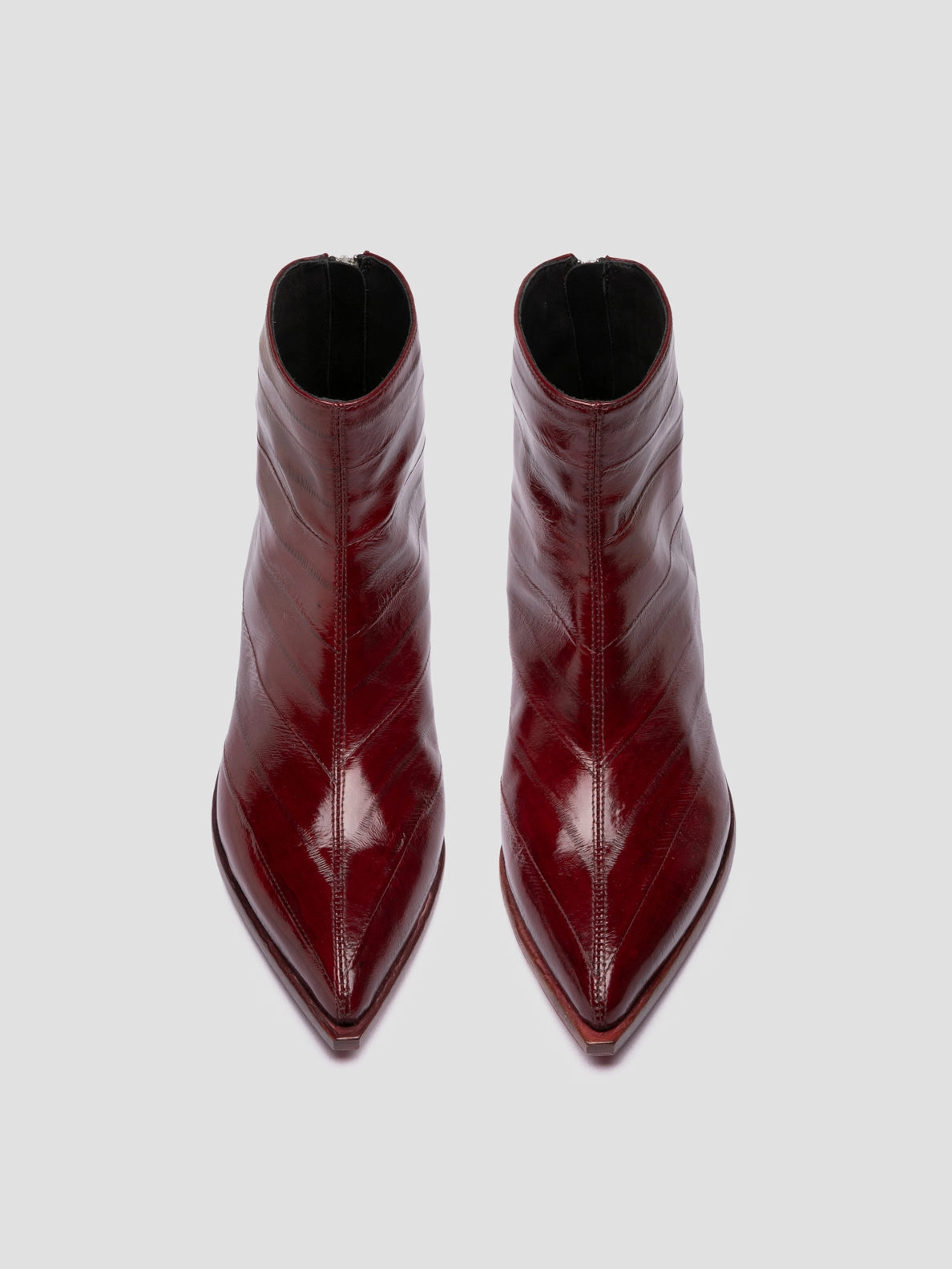 Stretching Boots NOELIE DD 109 - Burgundy Leather Zipped Boots