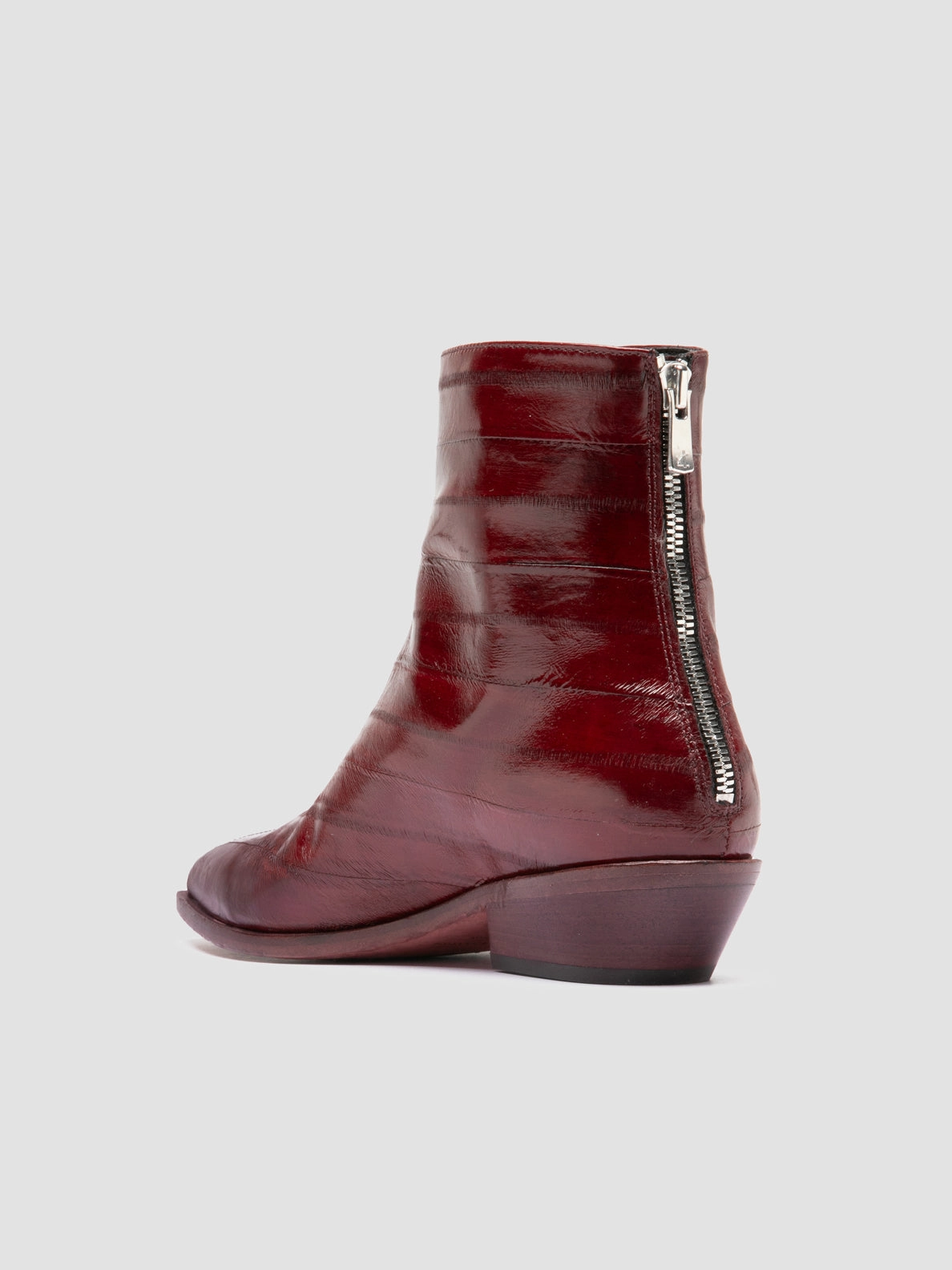 511 Boots NOELIE DD 109 - Burgundy Leather Zipped Boots