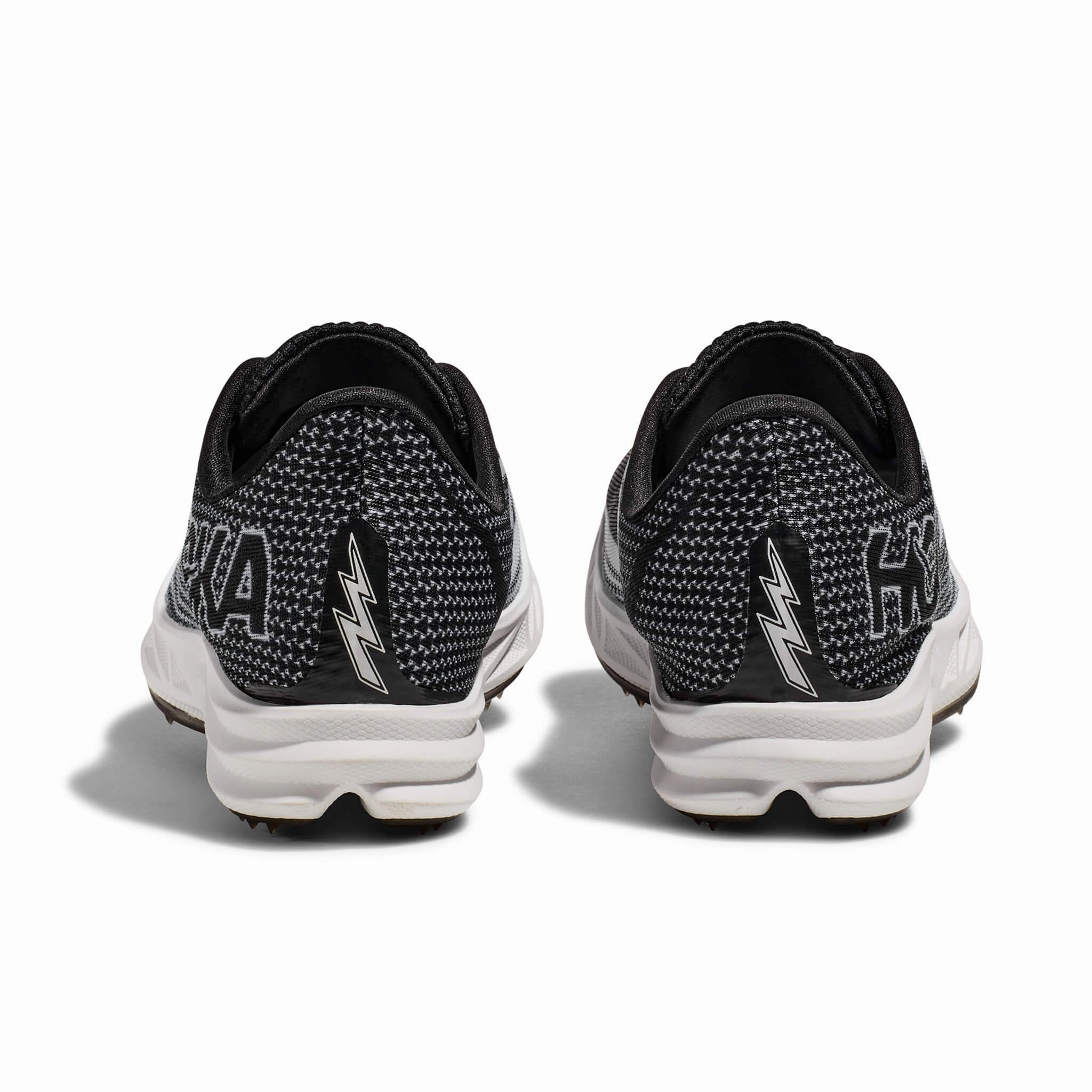 HOKA | Unisex Crescendo MD Running Spikes - Black/White Shoes History Of Company