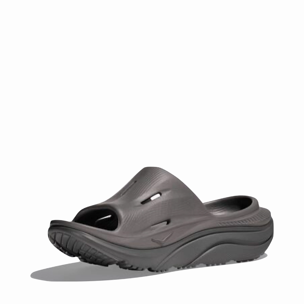 Hoka Ora Recovery Slide 3 Sandal in Grey Celebrities