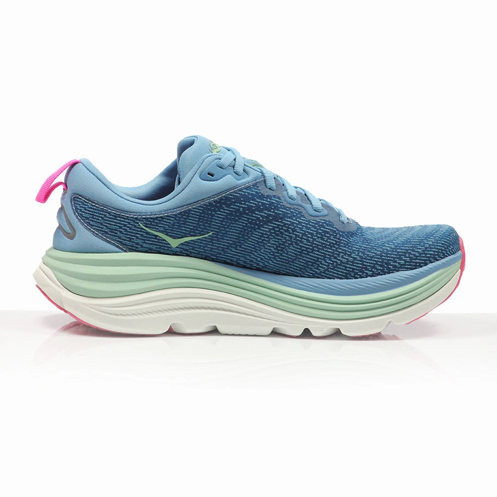 Best Shoes Hoka One One Gaviota 5 Women's Running Shoe - Alpine Blue/Jadeite