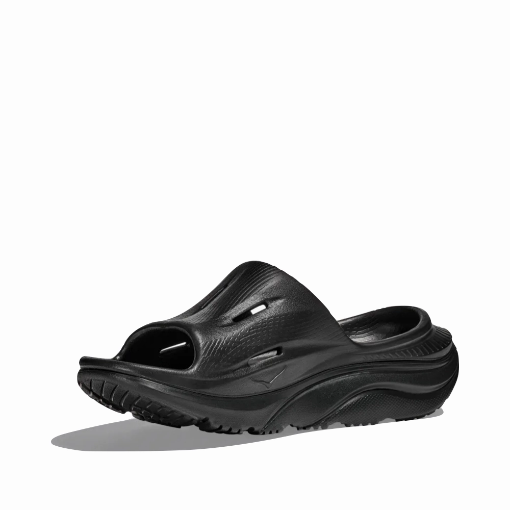 Around Me Hoka Ora Recovery Slide 3 Sandal in Black