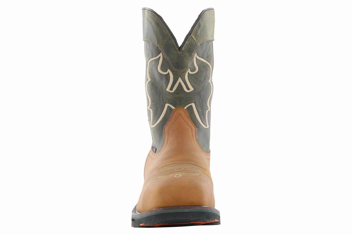 Short Muck Boots Hoss Showdown Composite Toe Western Boot Olive