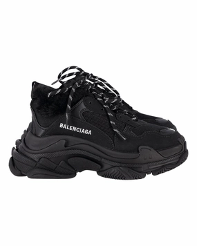 Shoe Charms For Sneakers Balenciaga Triple S Sneakers in Black Polyester
