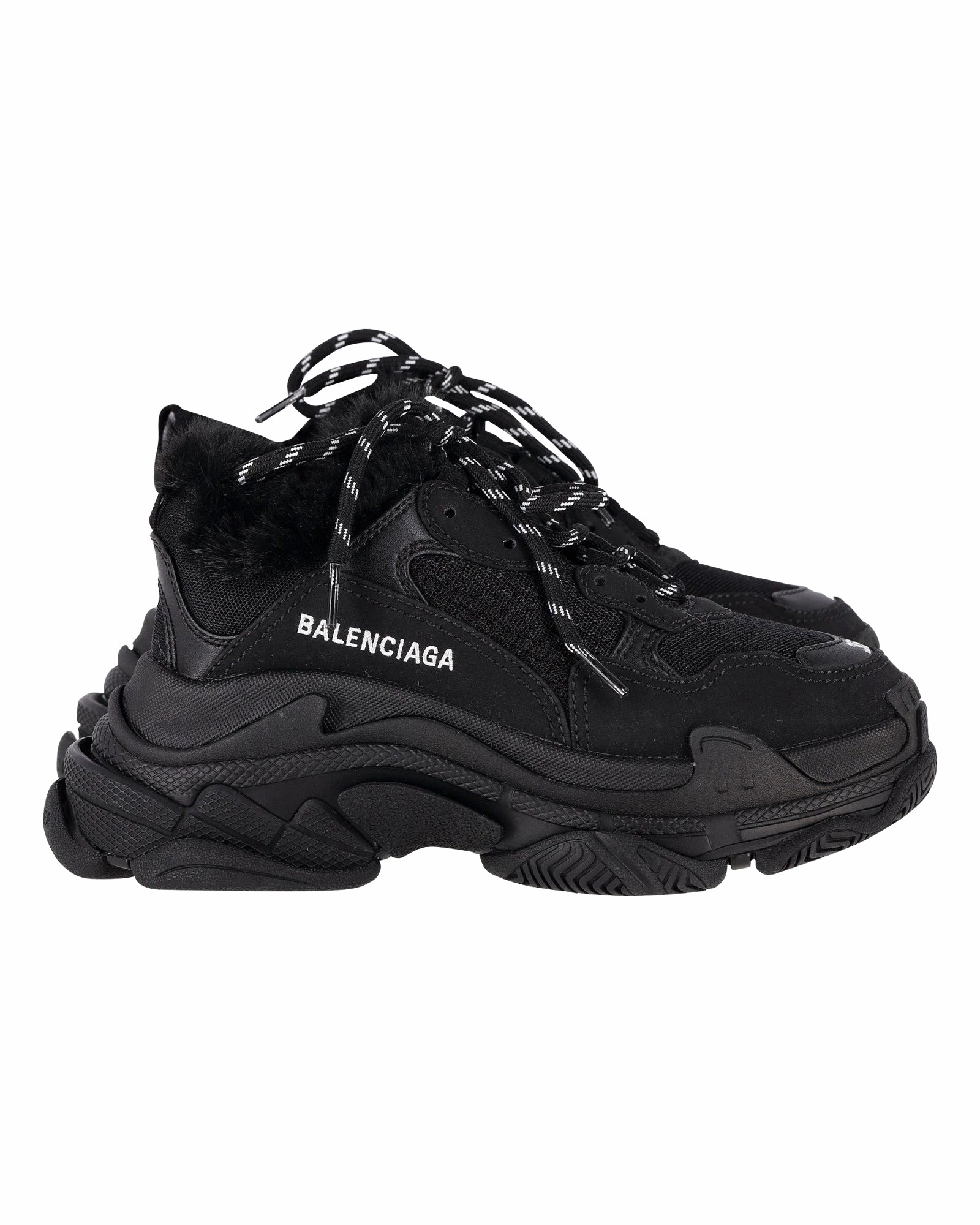 Sneakers Mules Balenciaga Triple S Sneakers in Black Polyester