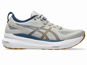 Men's Asics Gel-Kayano 31, Oyster Grey/Spice Curry, 8.5 D Medium Asics Tennis Shoes Size 9
