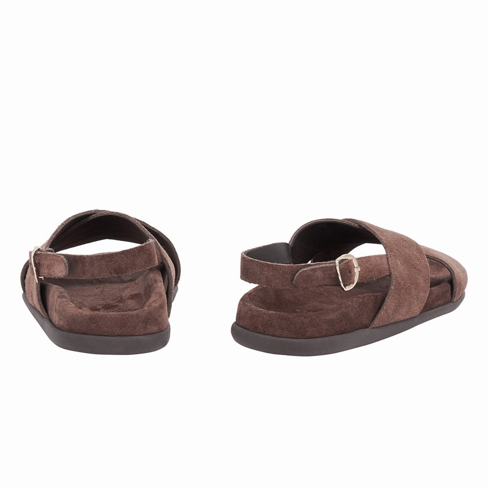 Ikesia Dark Brown Sandals Usvi