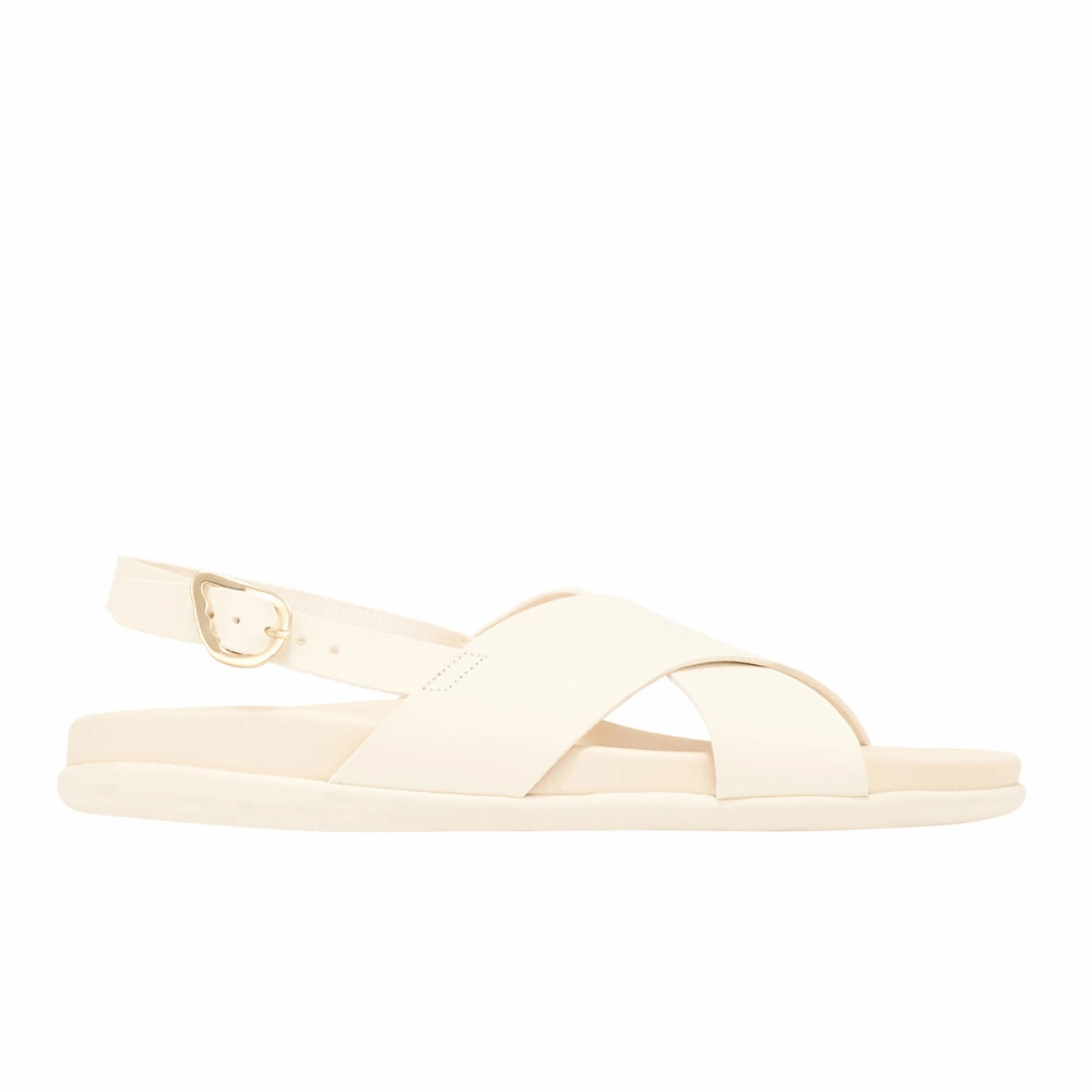 Ikesia Off White Reggae Slim Sandals