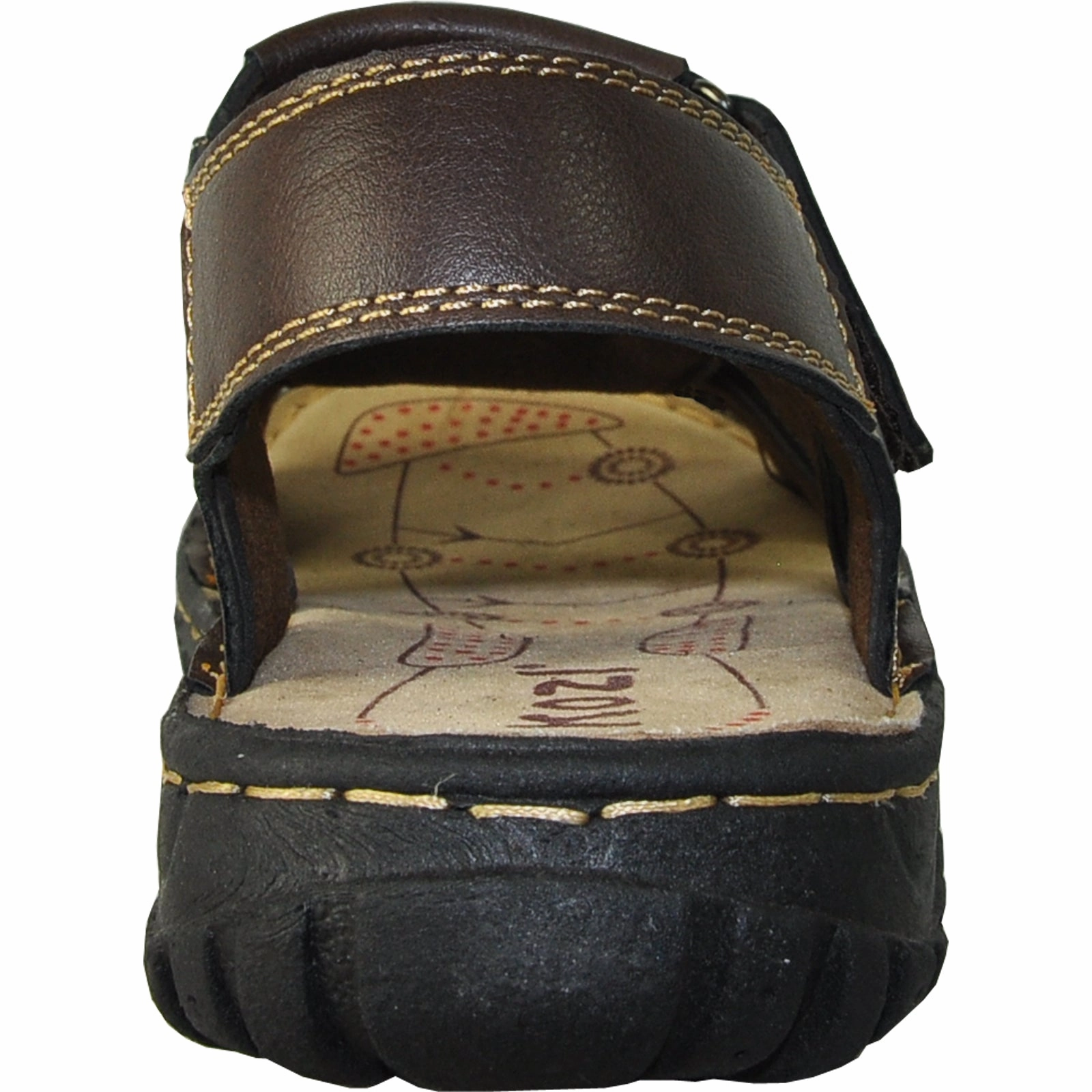 KOZI Men Sandal LOCUS-80 Brown Sandals With Leopard Print