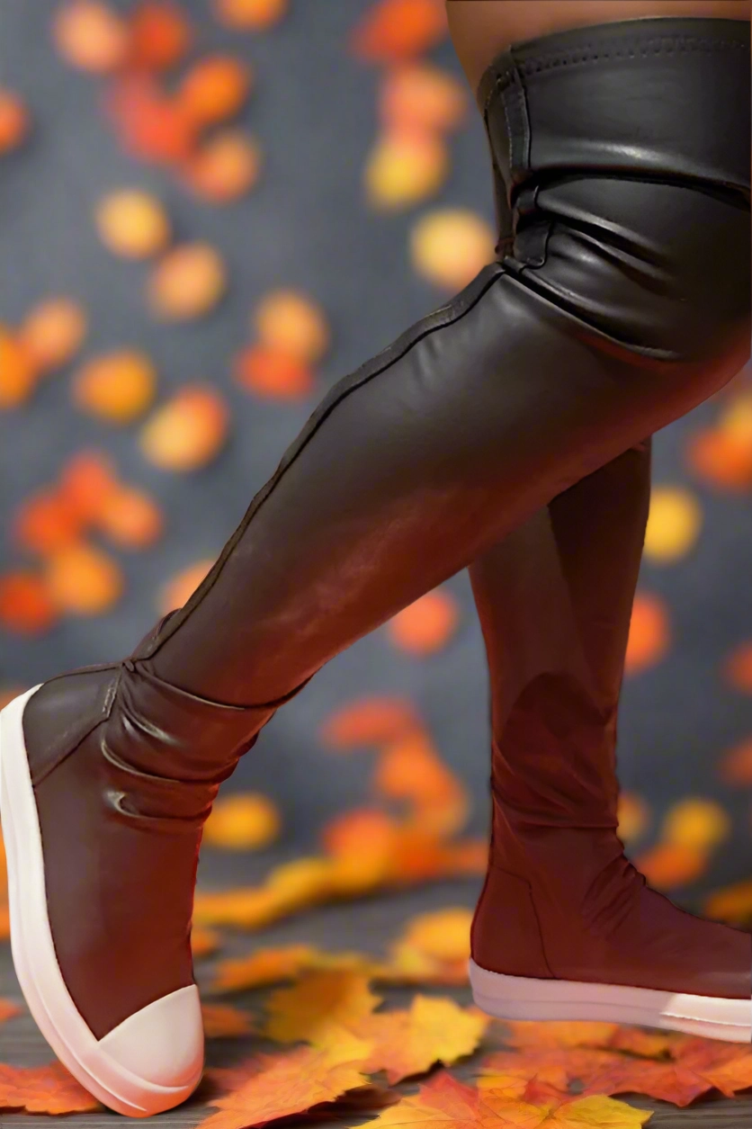 OTK Faux Leather Sneakers Unique Sneakers