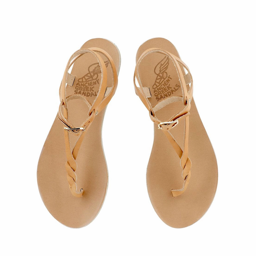 Ismene Natural Strappy Comfort Sandals