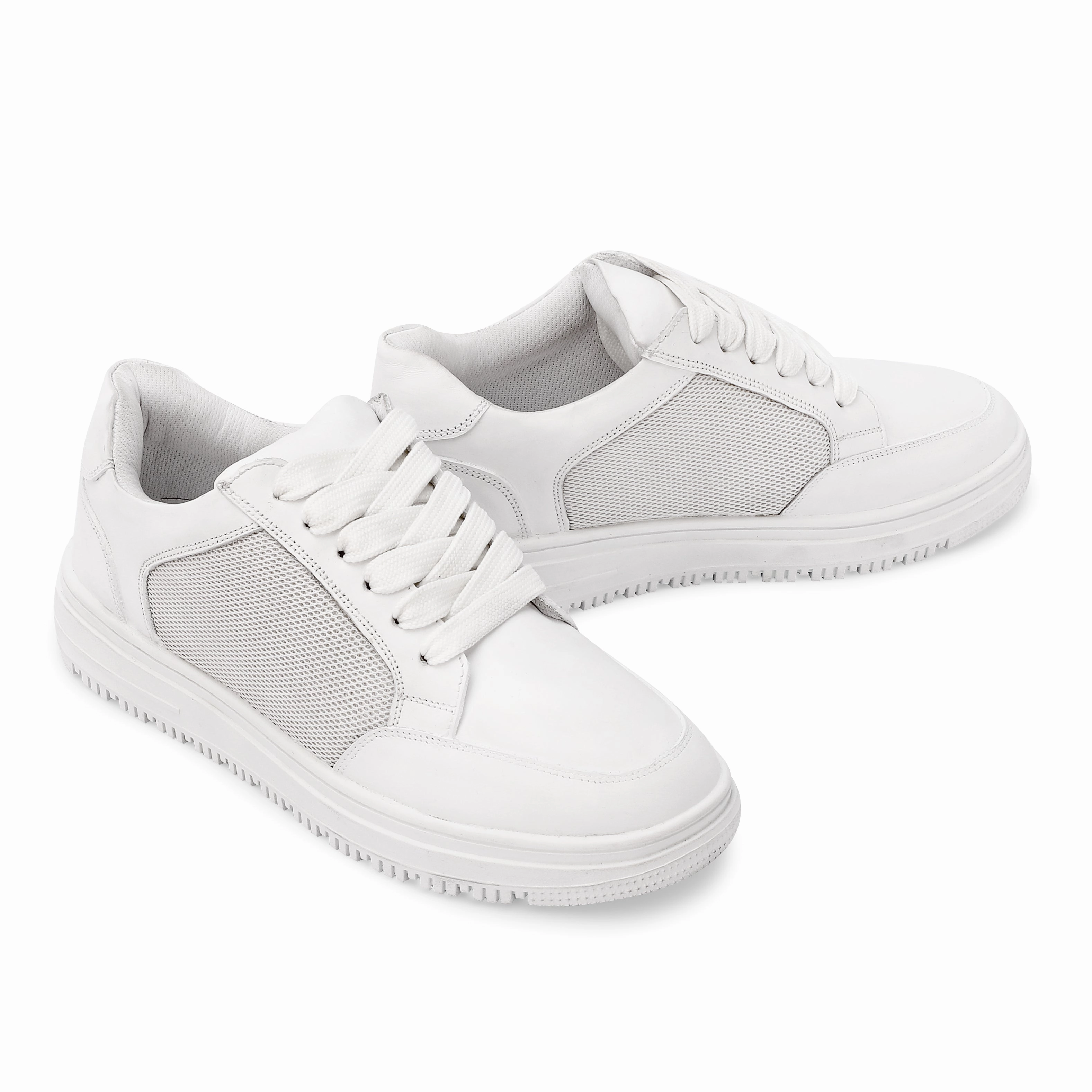 Sneakers With High Arch Support Ivory Mesh