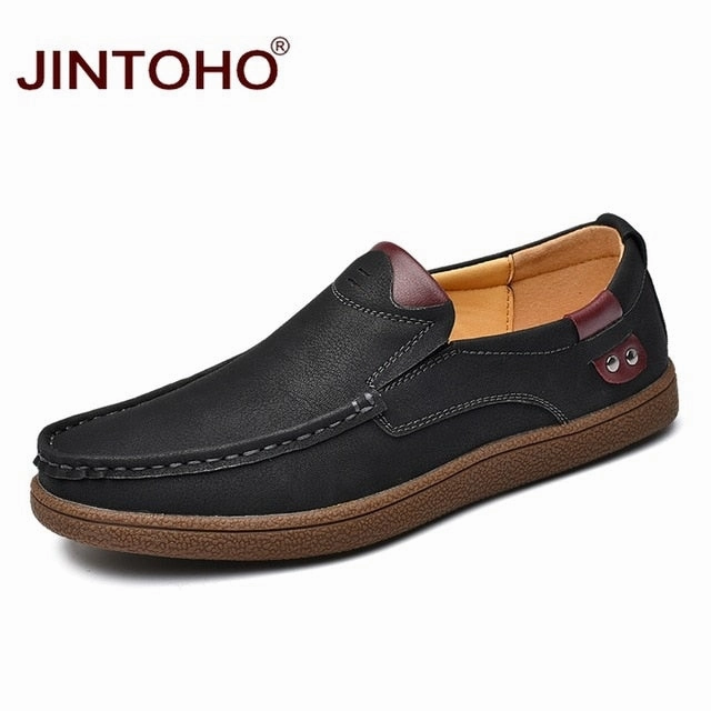Benefits Of Casual Slip On Shoes JINTOHO Fashion Brand Men Shoes Luxury Men Genuine Leather Shoes Casual Men Shoes Male Leather Shoes Slip On Men Loafers