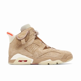 Jordan 6 Retro Travis Scott British Khaki Run Sneakers