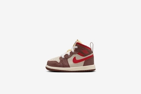 Sneakers For Dress Pants Jordan "1 Mid SE" TD - Coconut Milk / Varsity Red