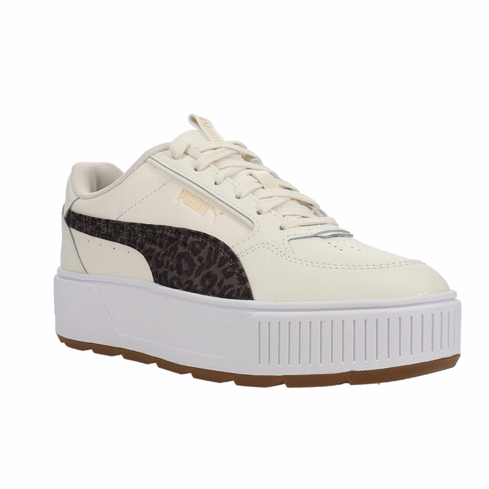 Karmen Rebelle Satin Perforated Platform Sneakers Puma Shoes For Flat Feet