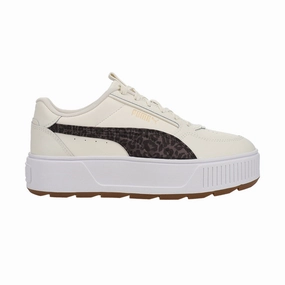 Puma Narrow Shoes Karmen Rebelle Satin Perforated Platform Sneakers