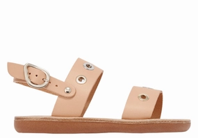 Little Clio Eyelets Soft Natural Sandals Stores