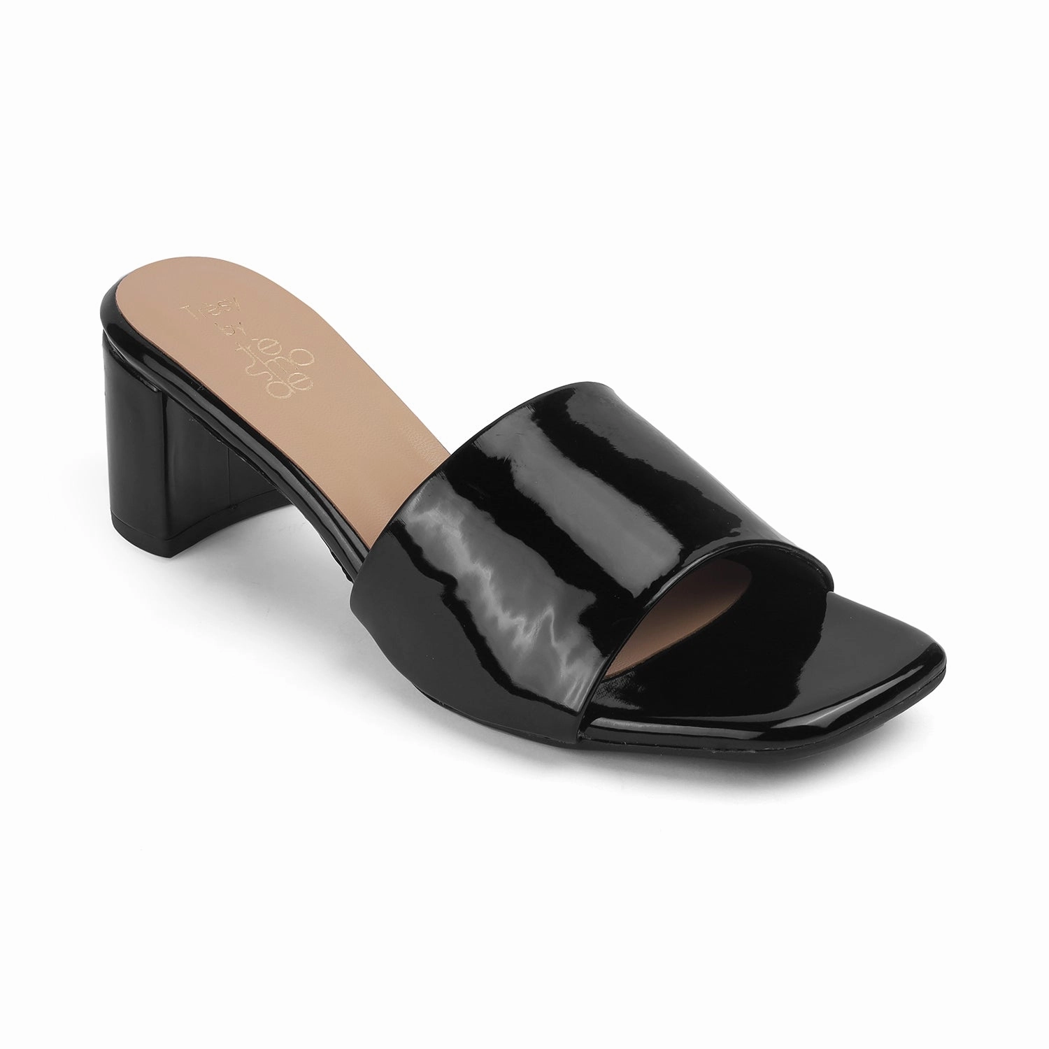 Tresmode Bariz TMM-4 Black Women's Casual Block Heel Sandals White Beach Sandals