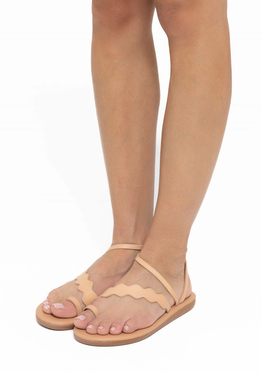 Koralia Natural Slide Sandals Fashion