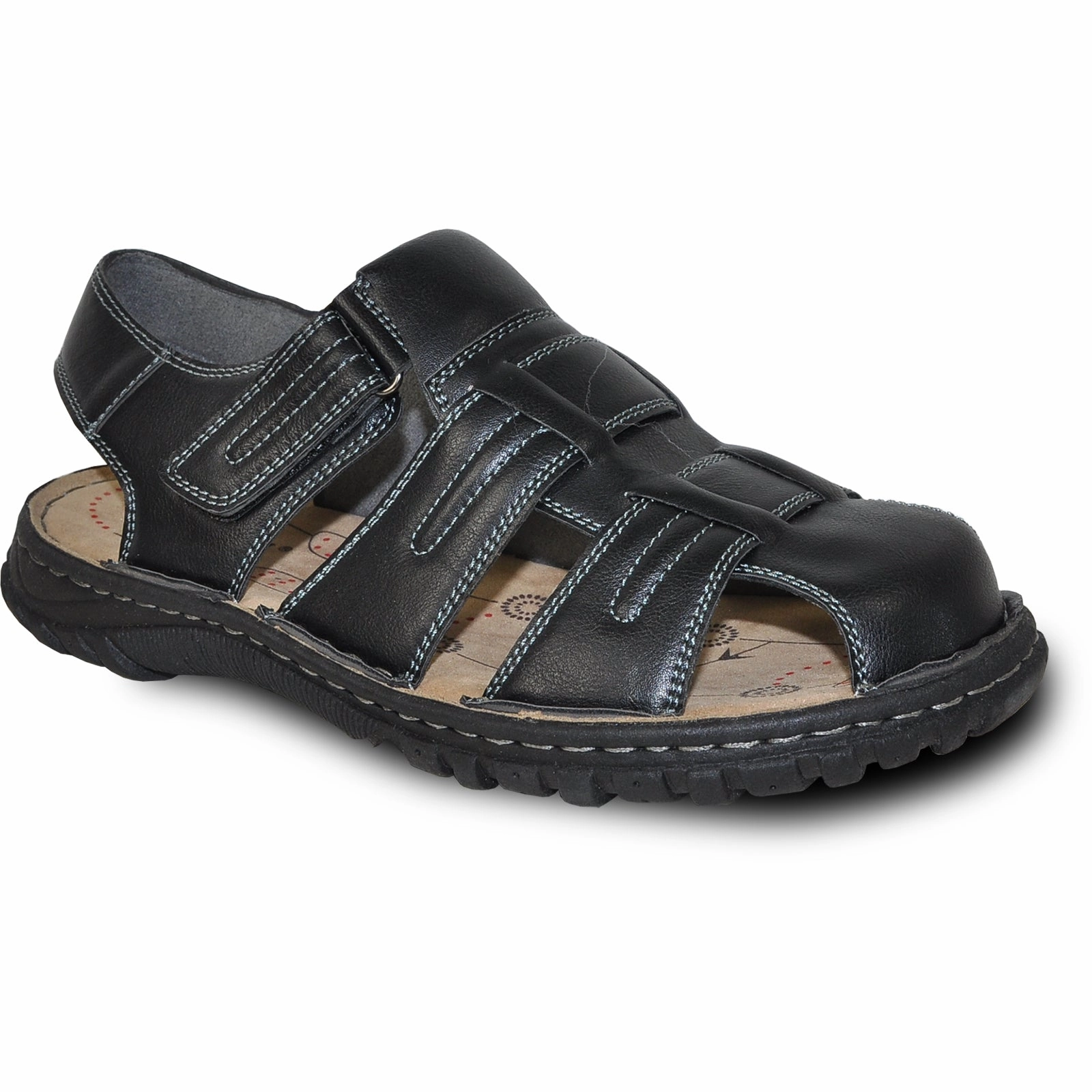 KOZI Men Sandal LOCUS-81 Black Sandals Resort Jamaica