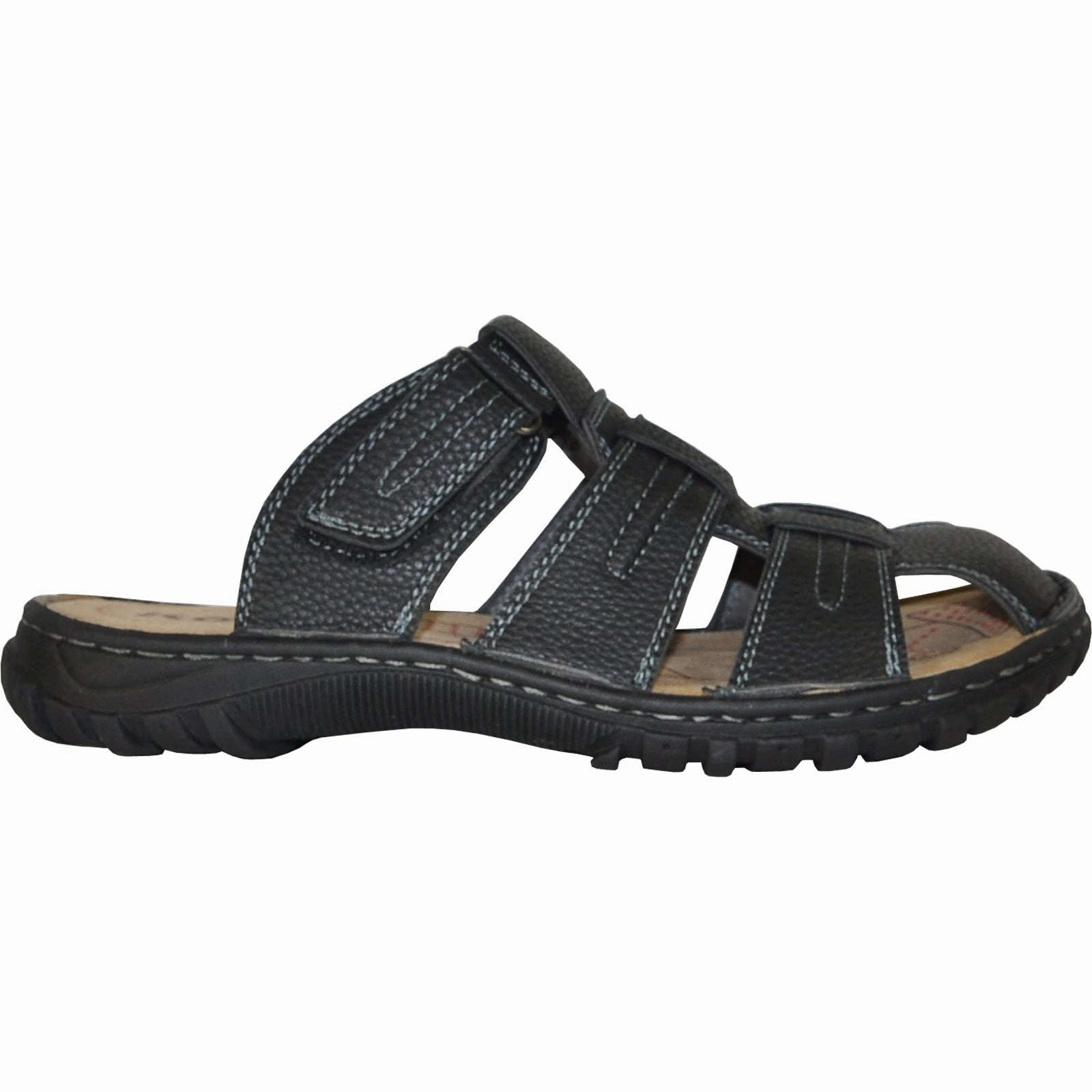 KOZI Men Sandal LOCUS-83 Black Leather Dress Sandals