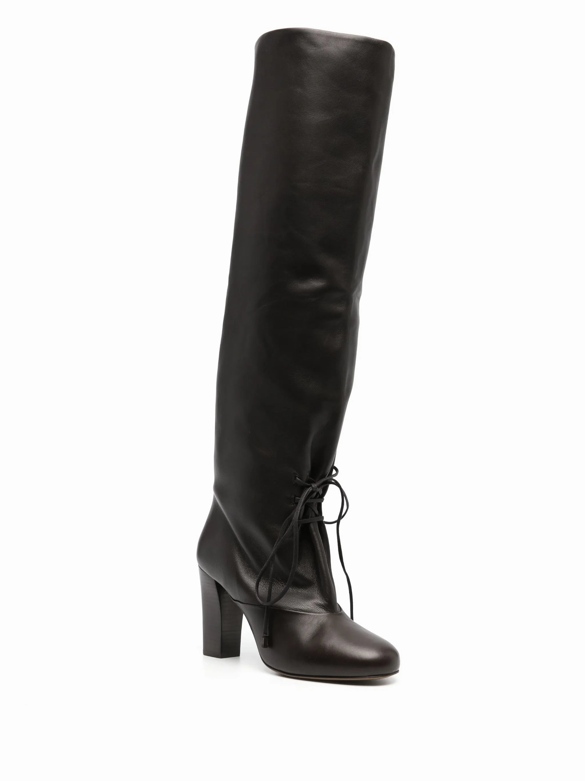80mm leather knee-high boots Skinhead Boots