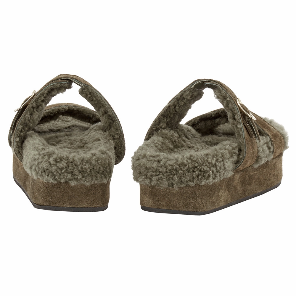 Latria 2flatform All Khaki Teenage Sandals