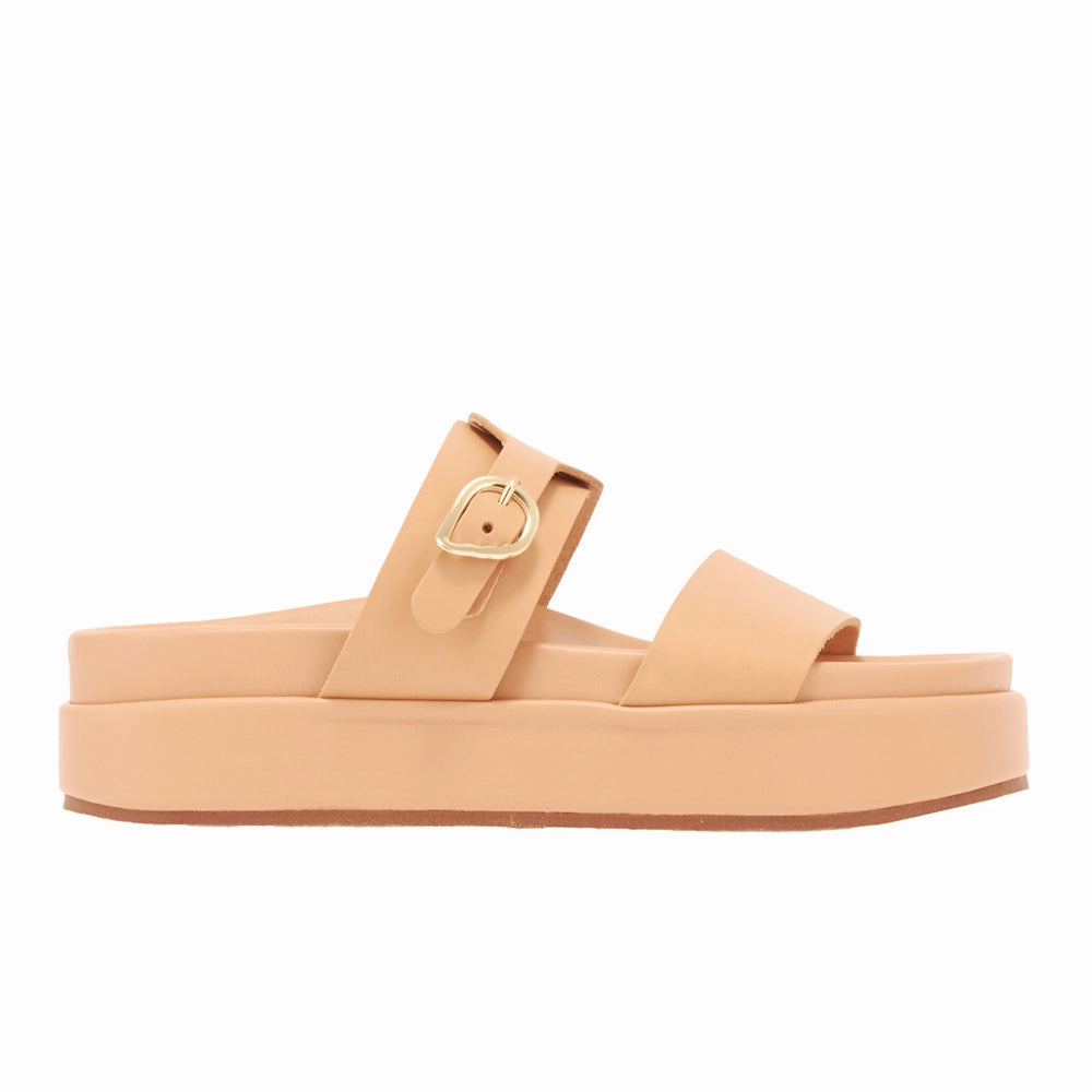 Latria 2Flatform Natural Summer Platform Sandals