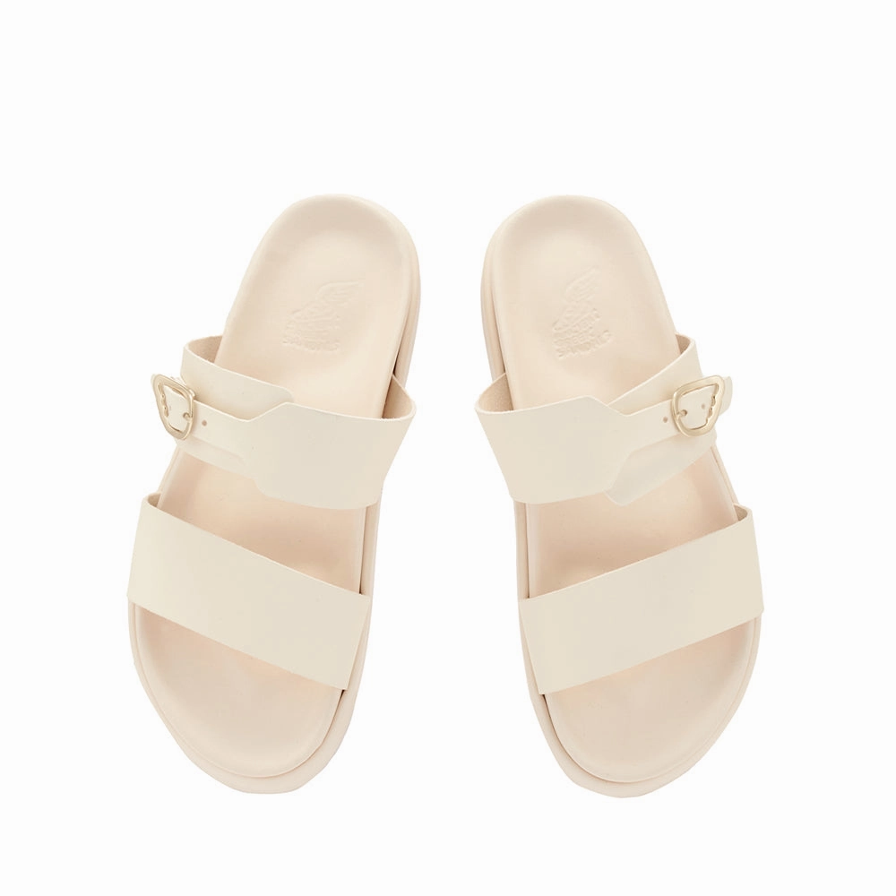 Cute Orthopedic Sandals Latria 2Flatform Off White