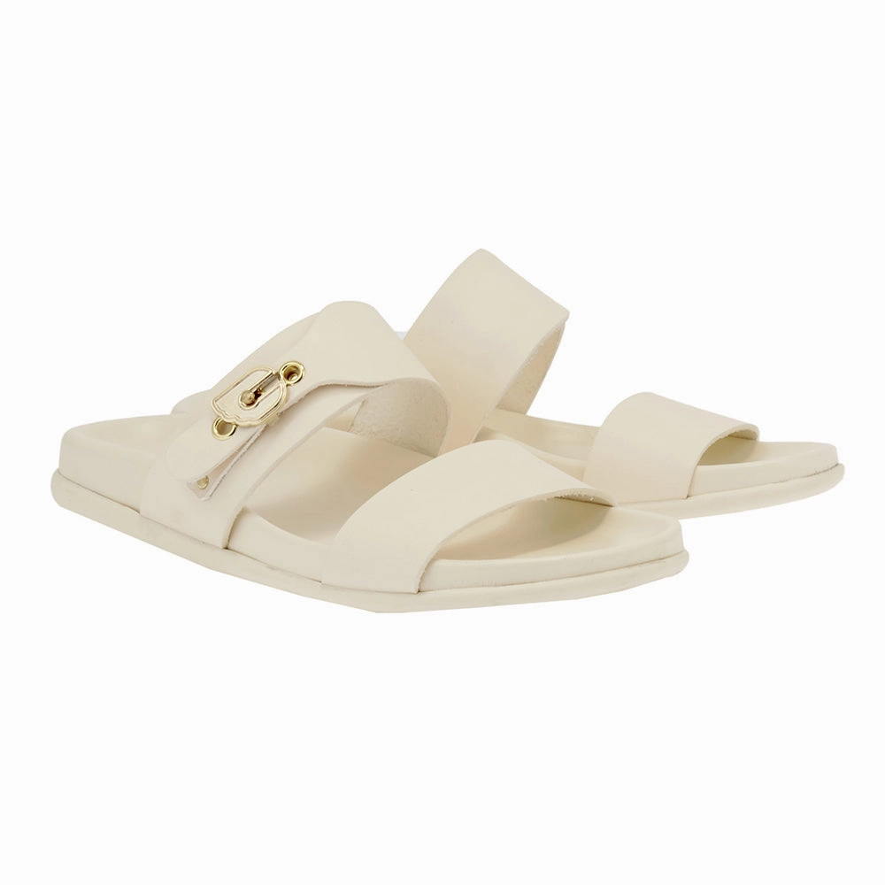 Latria Off White Sandals Suede