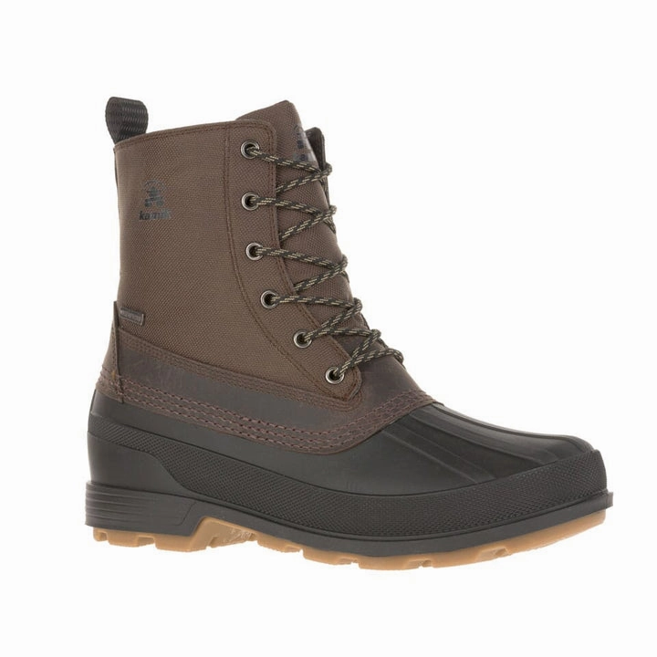 High Boots Block Heel LawrenceN Chocolate