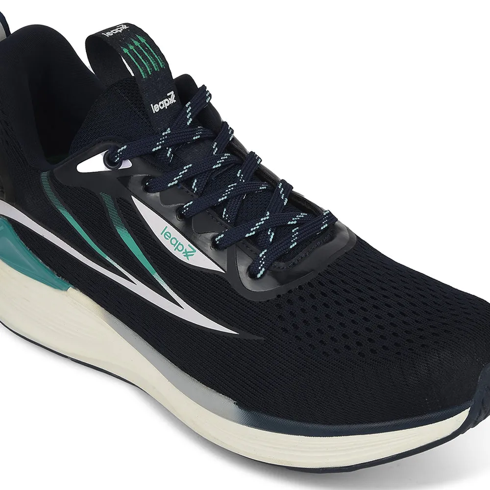 Leap7x Navy Blue Sports Lacing Running Shoes For Men DARIO By Liberty Running Shoes Coupon Code