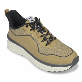 Leap7x Beige Sports Lacing Running Shoes For Men MANILA By Liberty Running Shoes Clipart