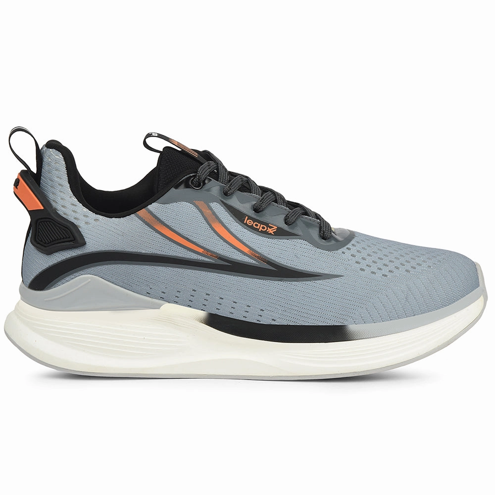 Running Shoes Size Chart Leap7x Grey Sports Lacing Running Shoes For Men DARIO By Liberty