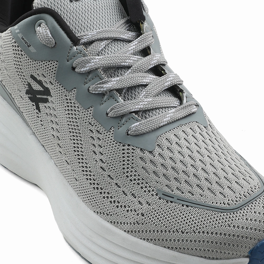 Leap7x Light Grey Sports Running Shoes For Men GHD-41 By Liberty Best Max Cushioned Running Shoes