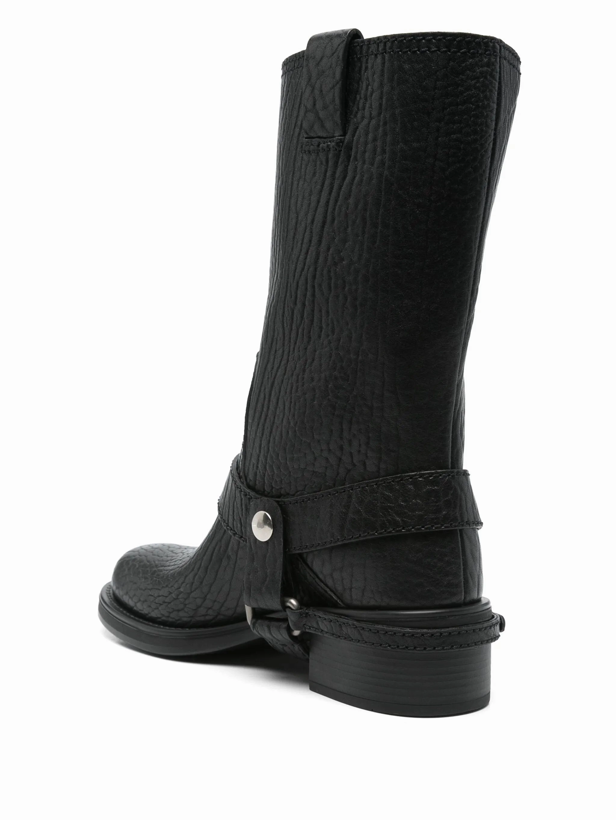 leather ankle boots Cowboy Boots With Fringe