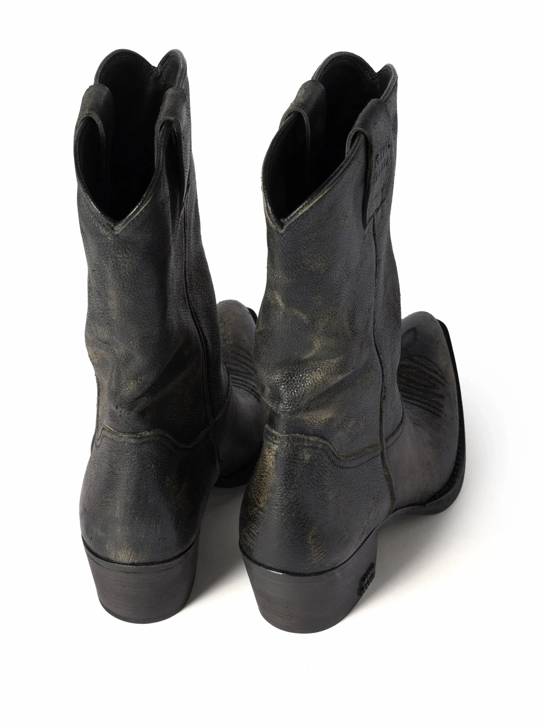 leather boots Heeled