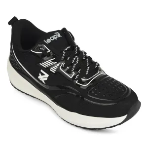 Running Shoes Zero Drop Leap7x Black Sports Lacing Running Shoes For Men GHD-29 By Liberty