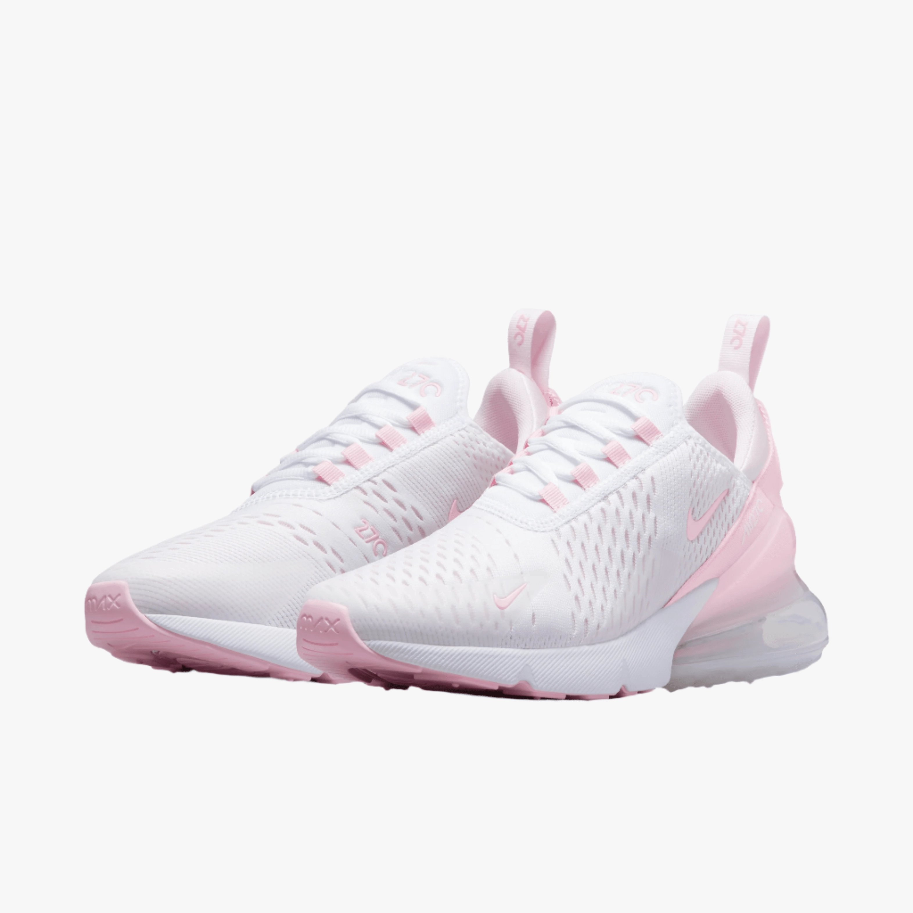 Preppy Nike Shoes Women's Air Max 270 "White Soft Pink"
