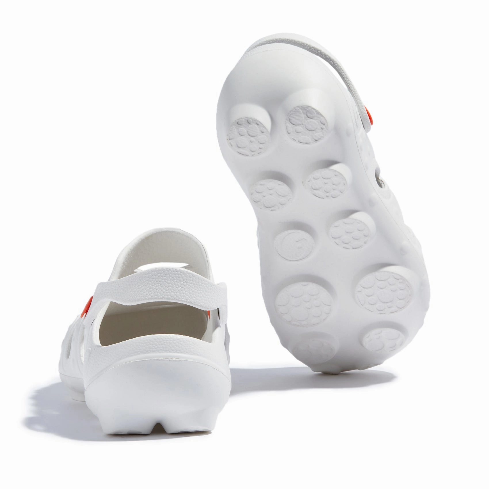 Bright-Moon White Octopus I Men Sandals With Ankle Straps