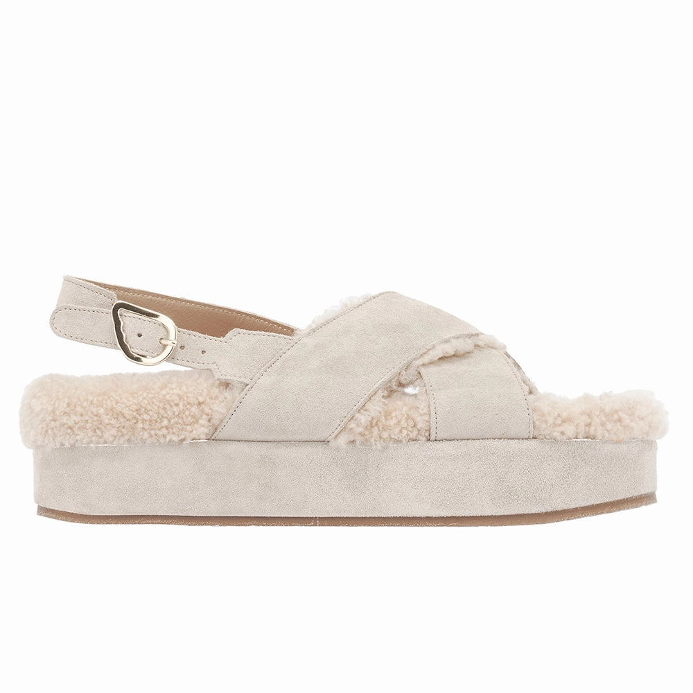 Parnassos All Taupe Gemstone Sandals