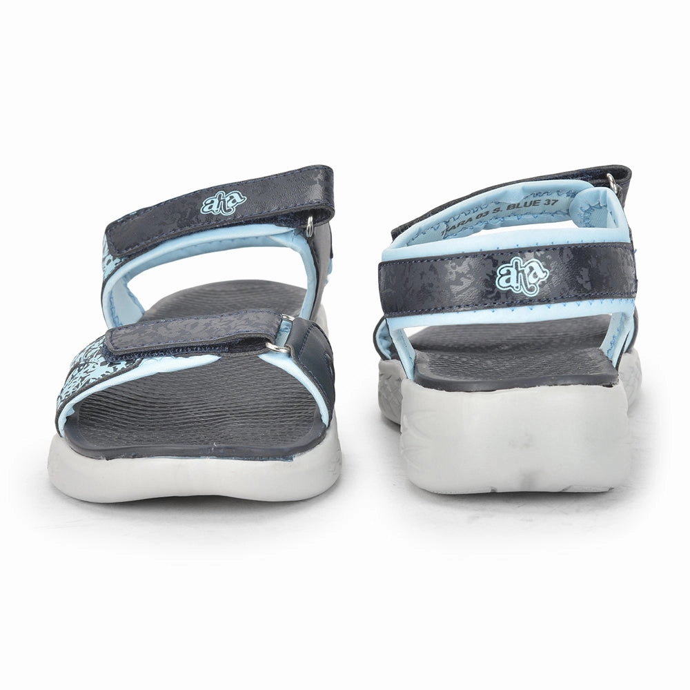 Sandals With Heel Aha Blue Casual Sandals For Women TIARA-03 By Liberty